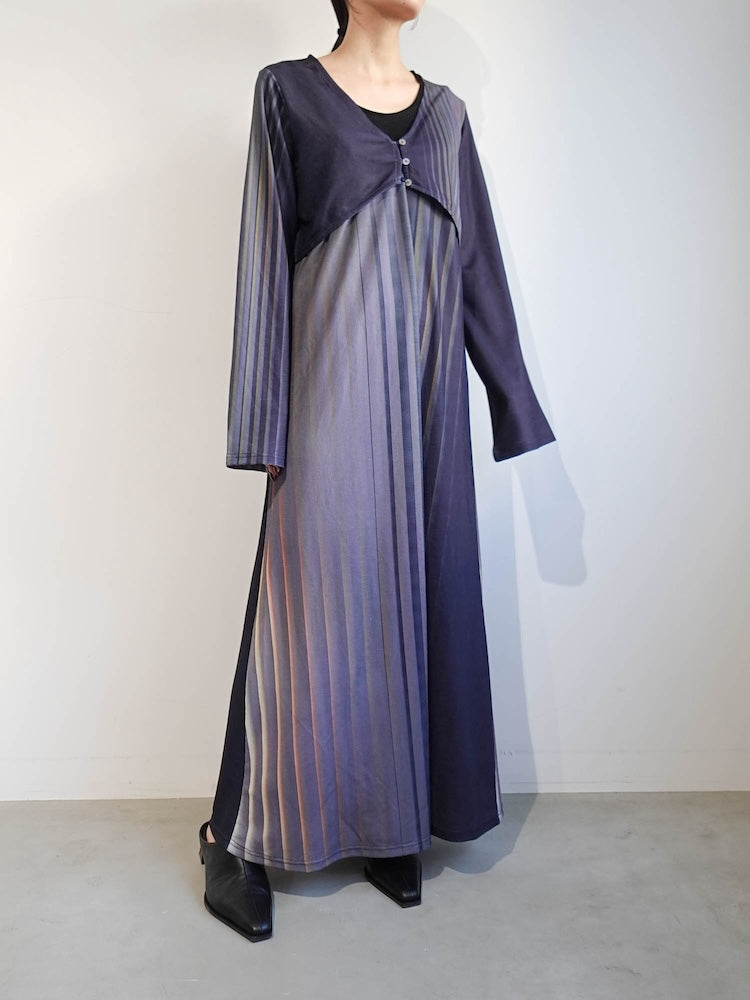 Art Line Print 2piece Dress｜アートライン柄セパレートワンピース