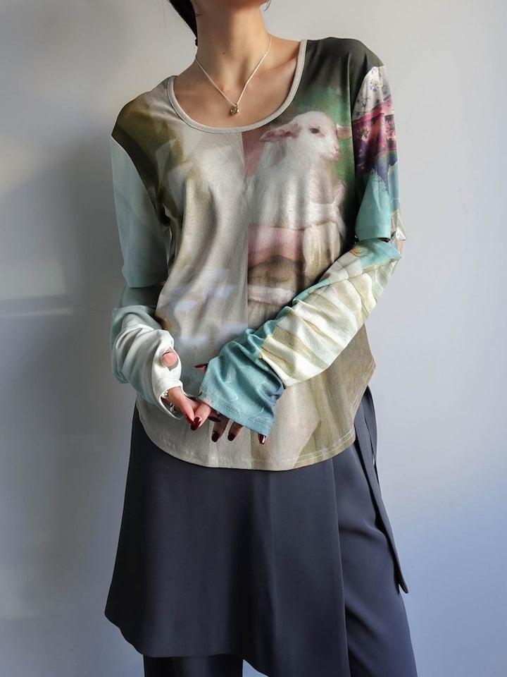 モデル身長：175cm / カラー：03 Sheep