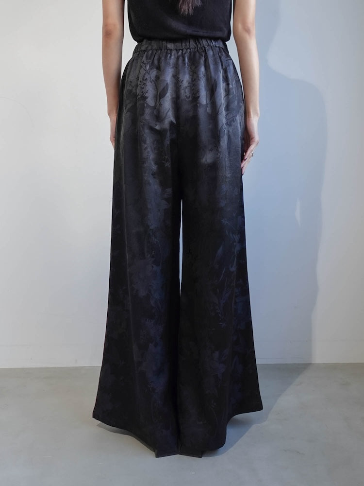 Satin Jacquard Pants｜サテンジャガード織りパンツ – MARTE