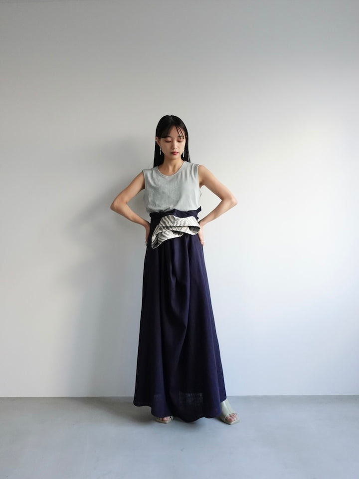 モデル身長：158cm / カラー：Navy