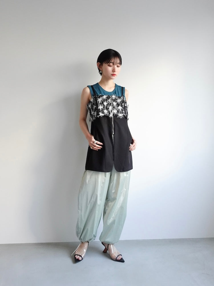 Mesh Layered Zip Top｜メッシュレイヤードトップス – MARTE