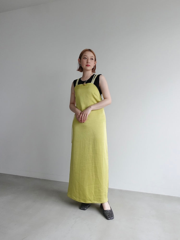 Back Cross Spaghetti Dress｜バッククロスドレス – MARTE