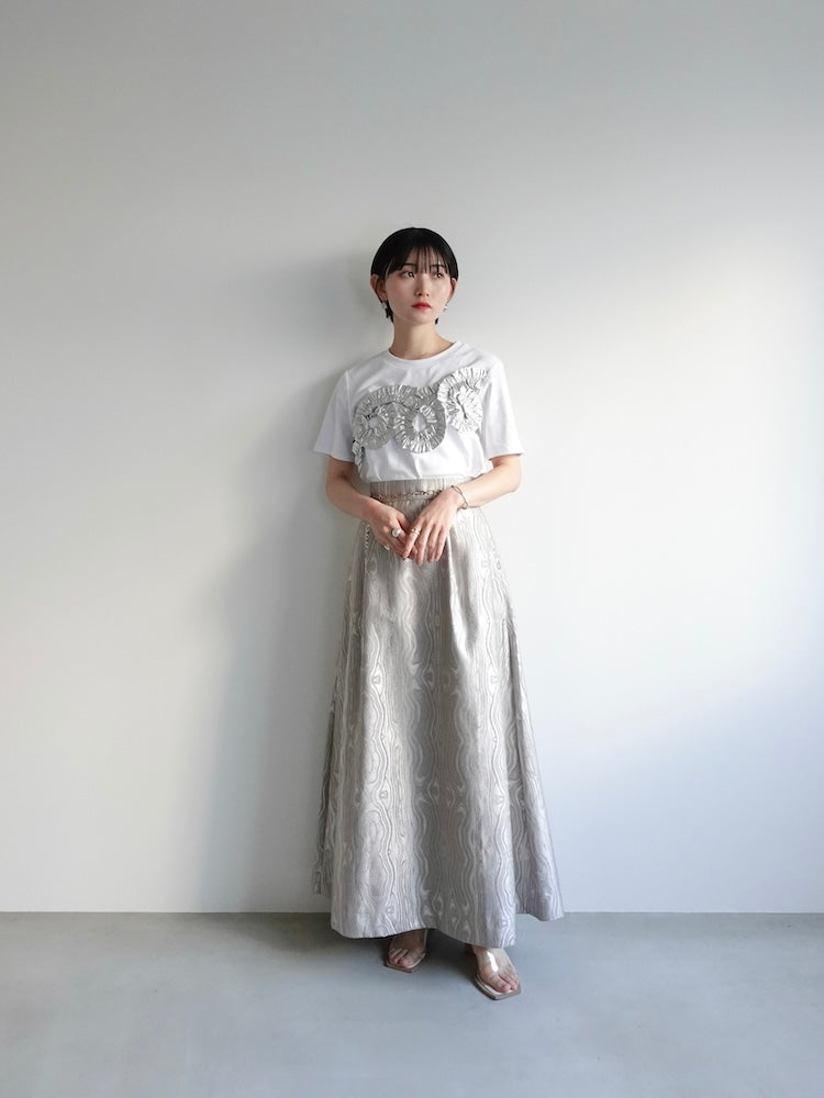 トップス MARTE Tulle Tape Design Tee MARTE Tulle Tape Design Tee