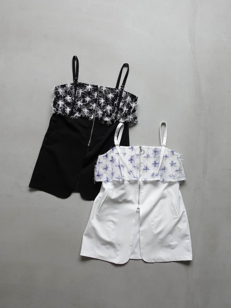 トップス sahara Mesh Layered Zip Top Mesh Layered Zip Top｜メッシュレイヤードトップス – MARTE