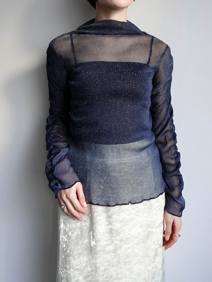 モデル身長：162cm / カラー：Navy