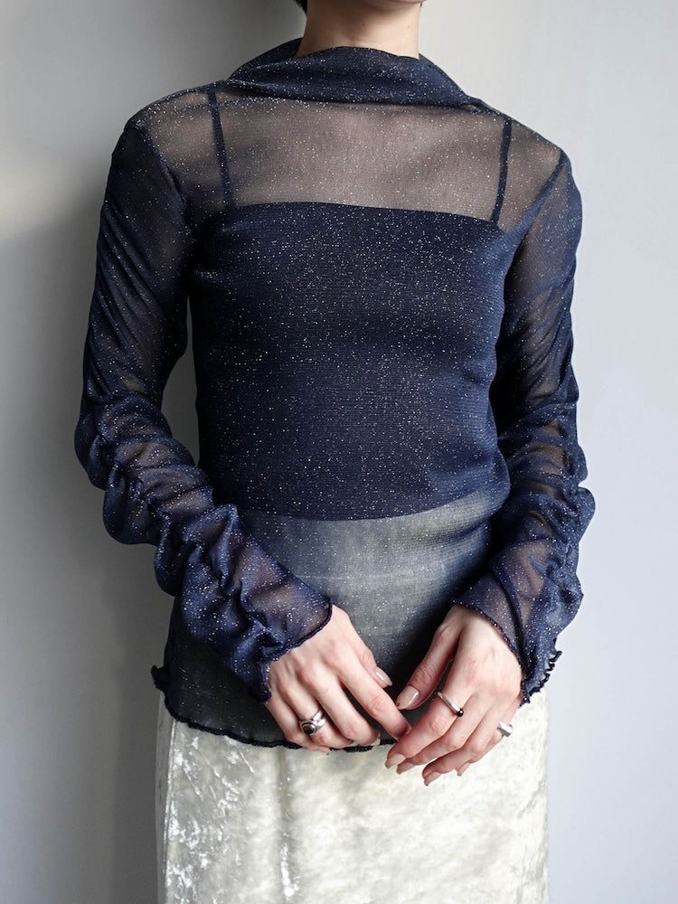 モデル身長：162cm / カラー：Navy