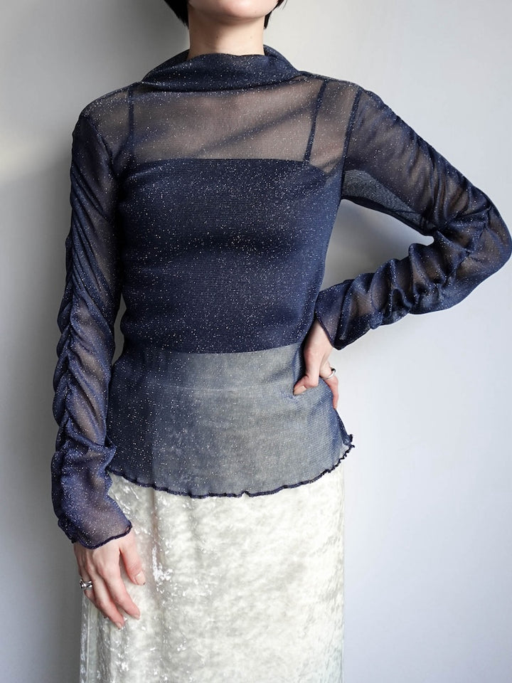 モデル身長：162cm / カラー：Navy