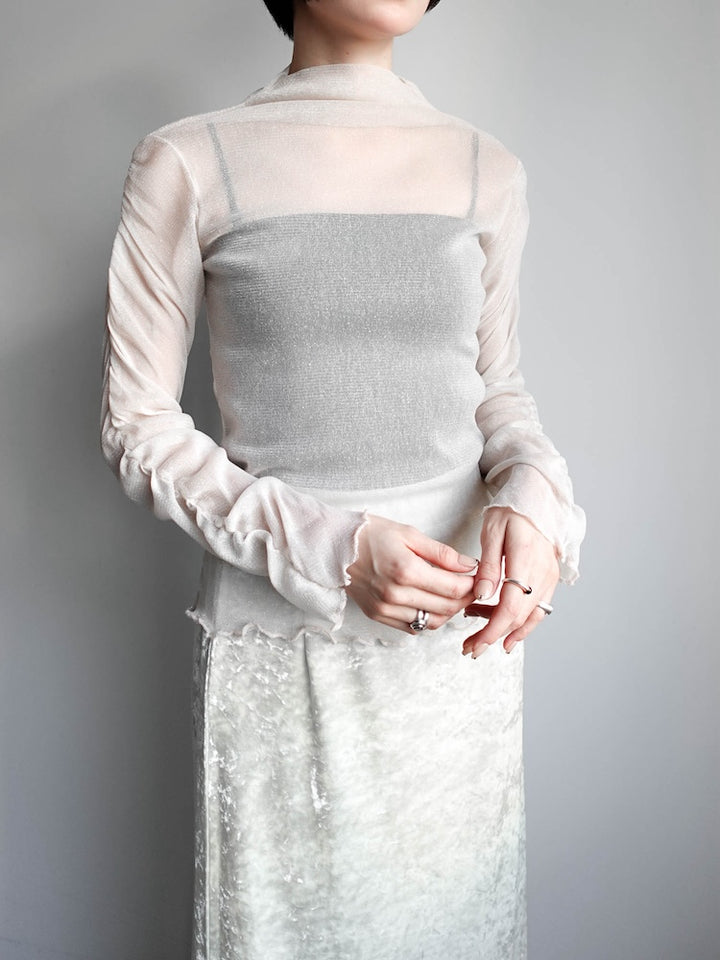 モデル身長：162cm / カラー：Ivory