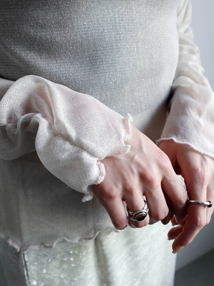 モデル身長：162cm / カラー：Ivory