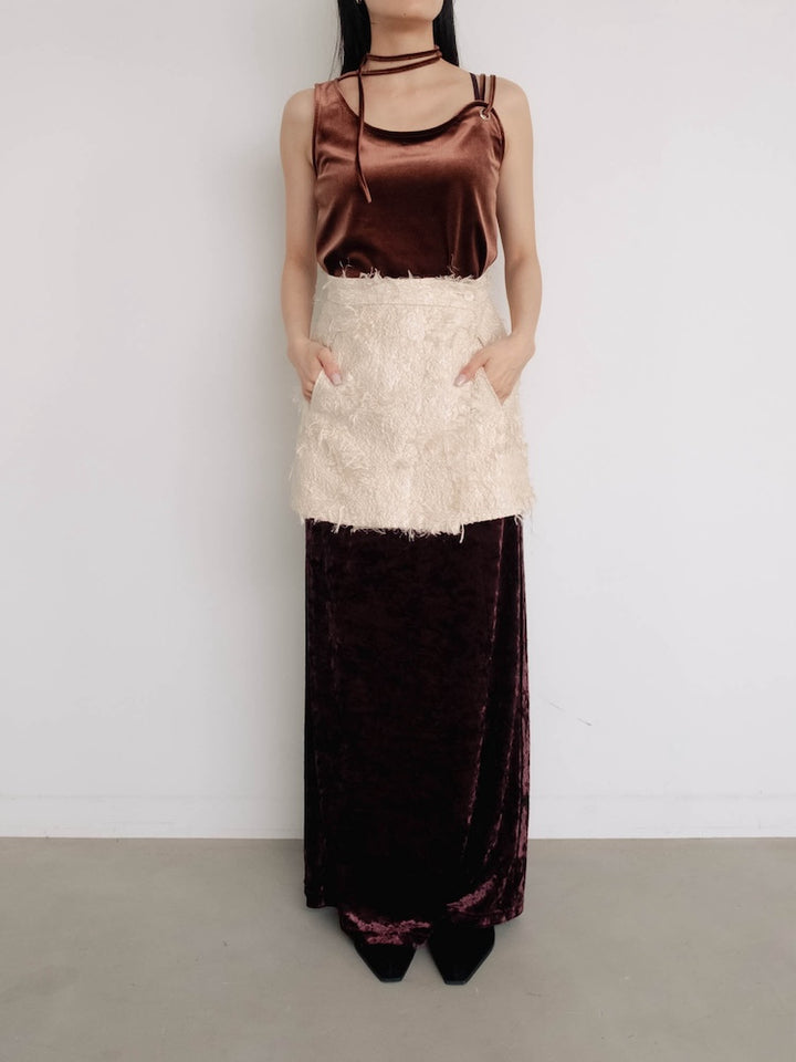 モデル身長：158cm / カラー：Ivory