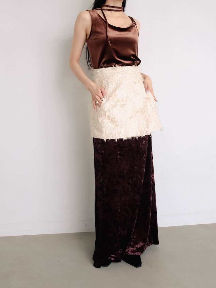 モデル身長：158cm / カラー：Ivory