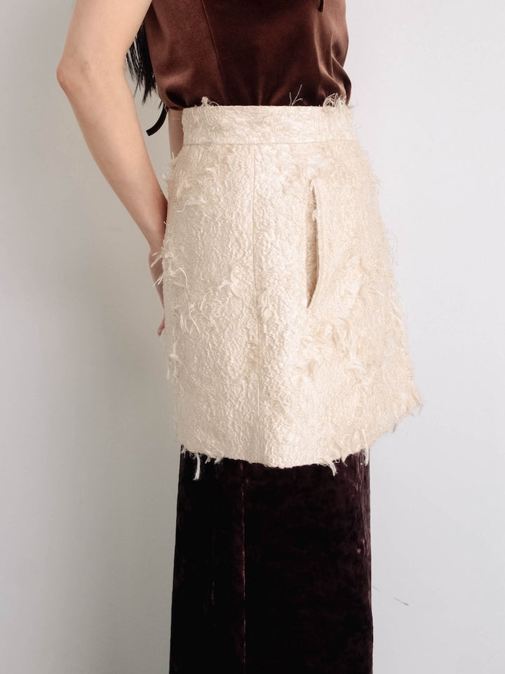 モデル身長：158cm / カラー：Ivory