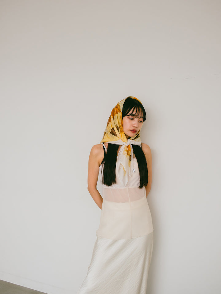 Vintage Scarf / Fall Leaves
