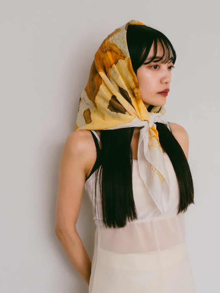 Vintage Scarf / Fall Leaves