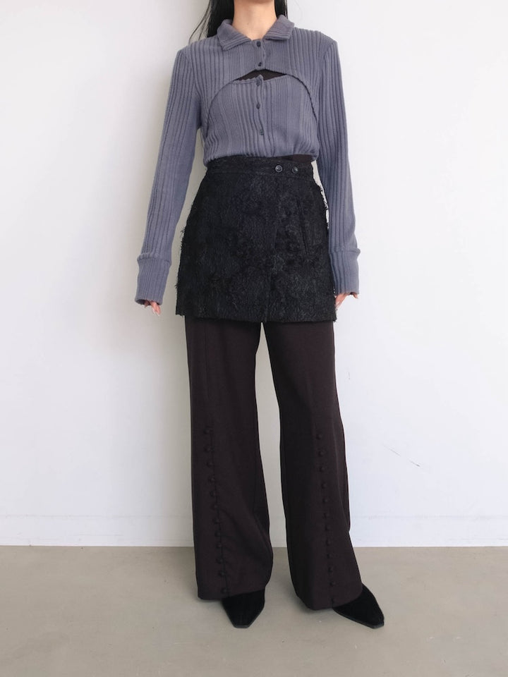 モデル身長：158cm / カラー：Black