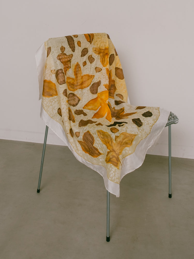 Vintage Scarf / Fall Leaves