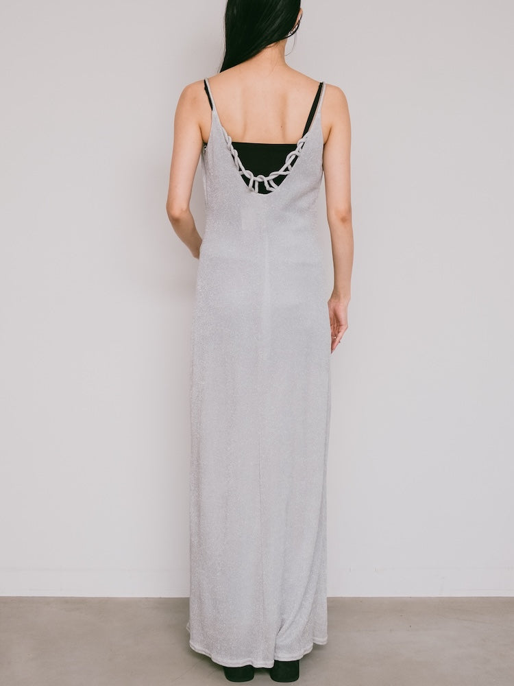 Back Design Lame Dress