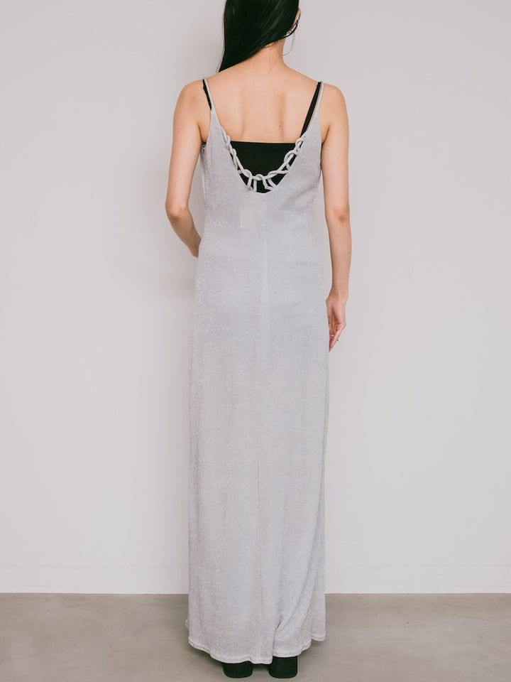 Back Design Lame Dress