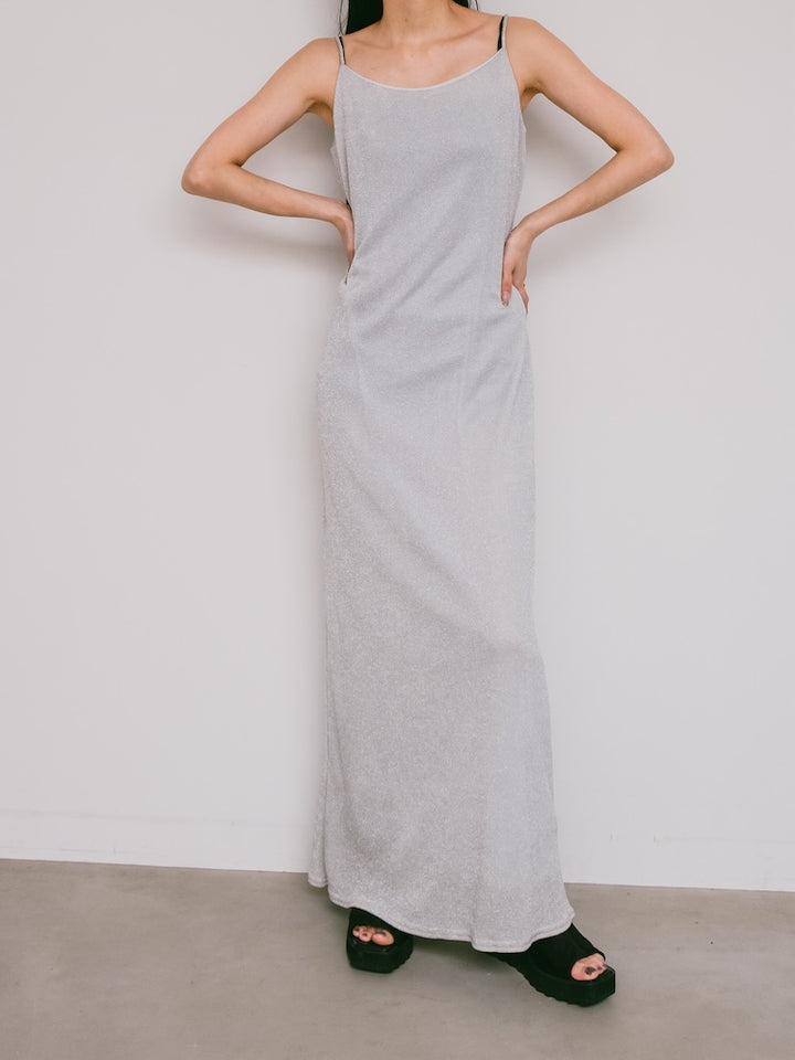 Back Design Lame Dress