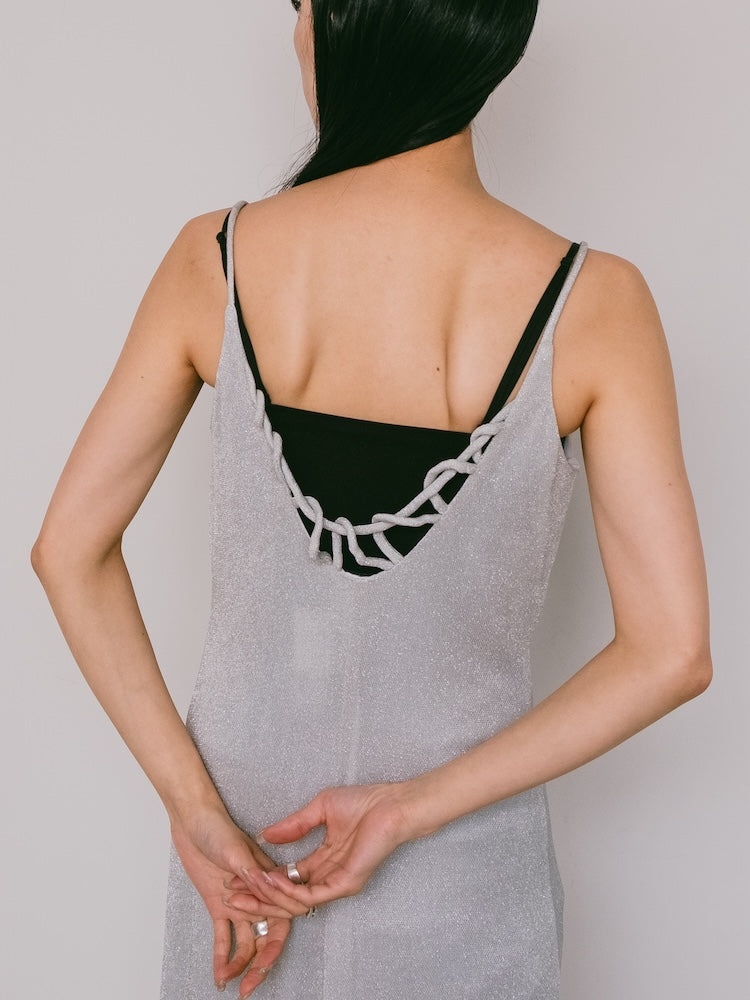 Back Design Lame Dress