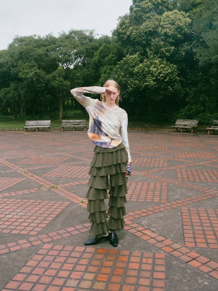 モデル身長：171cm / カラー：Khaki