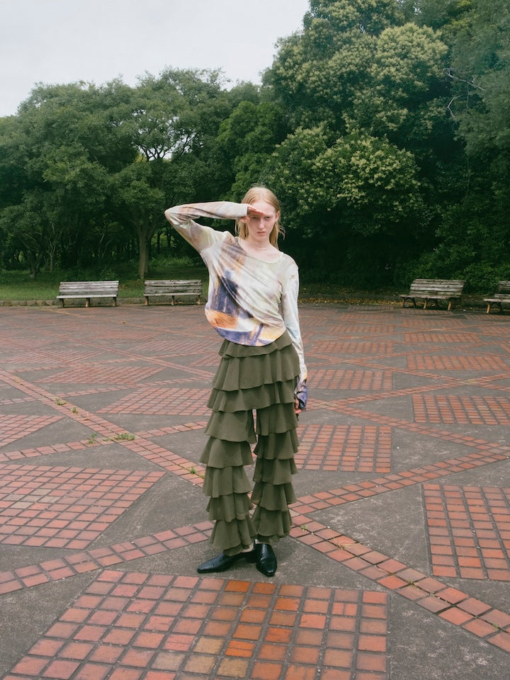 モデル身長：171cm / カラー：Khaki