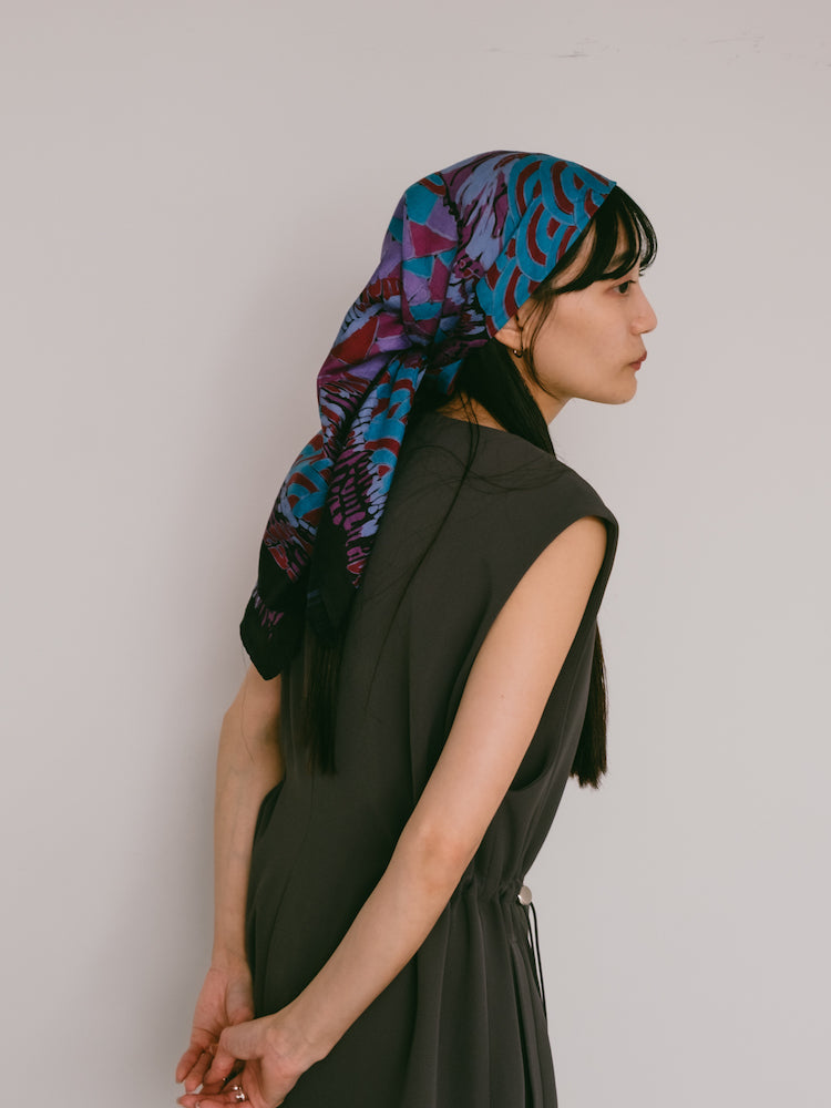 Vintage Scarf / Blue Psychedelic