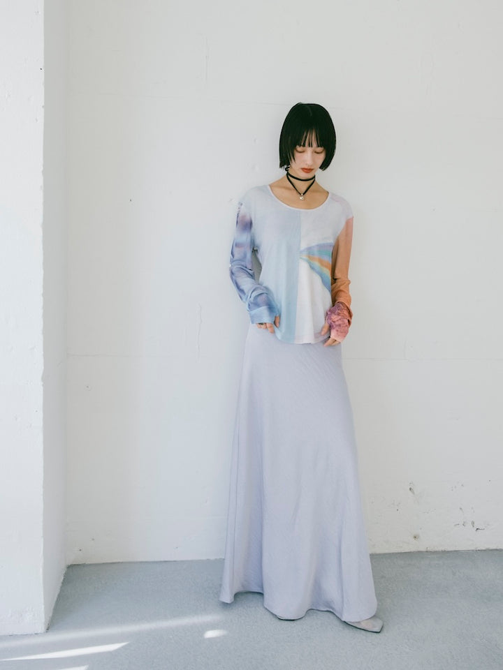 モデル身長：166cm / カラー：LightBlue / モデル着用：Mサイズ