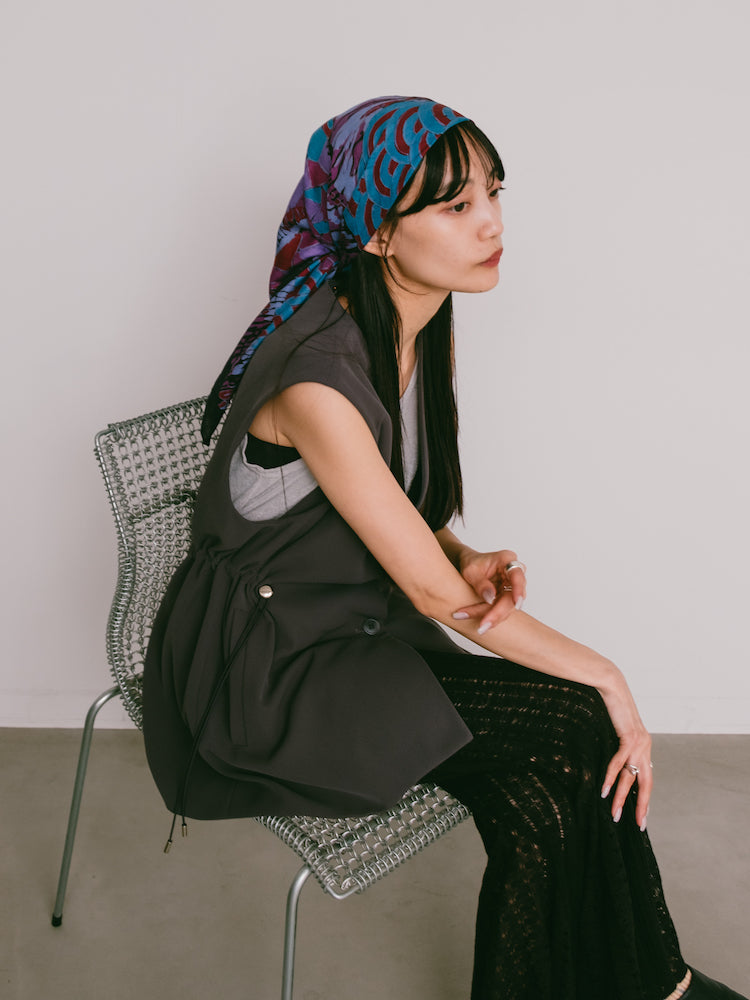 Vintage Scarf / Blue Psychedelic