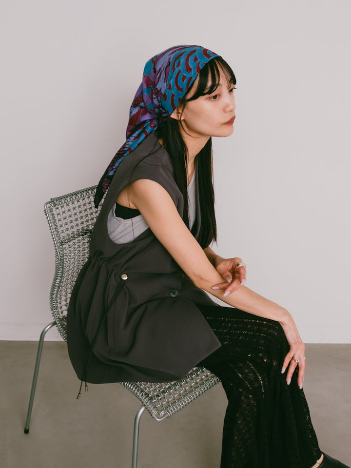 Vintage Scarf / Blue Psychedelic