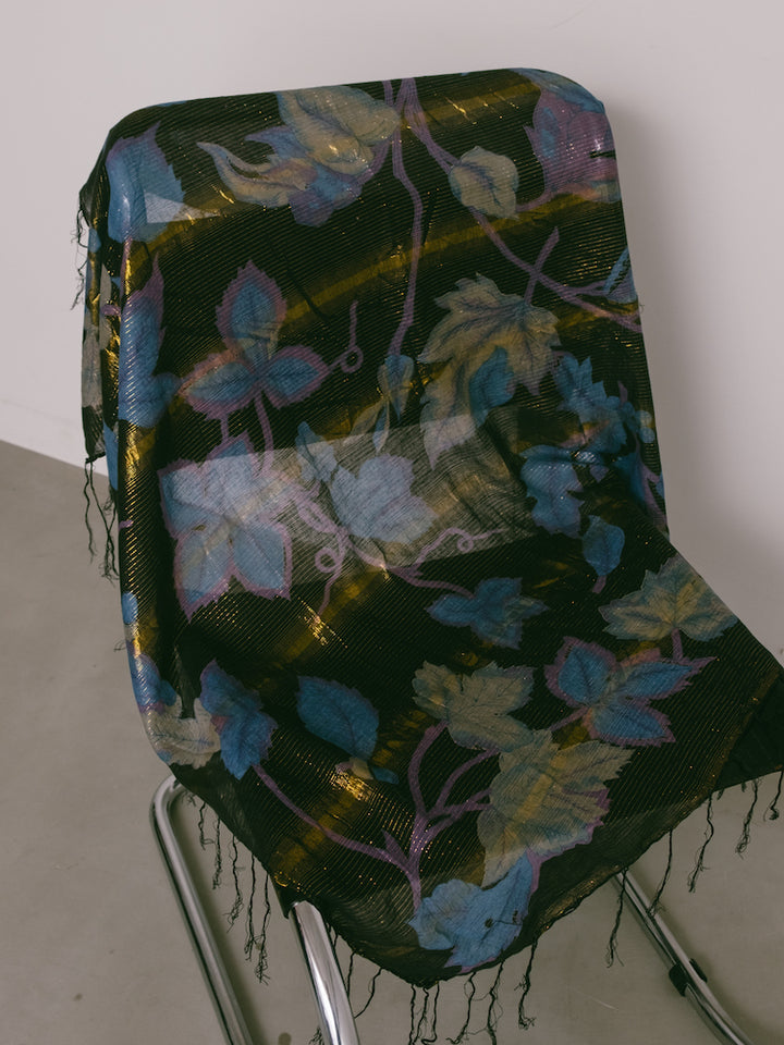 Vintage Scarf / Night Botanicals