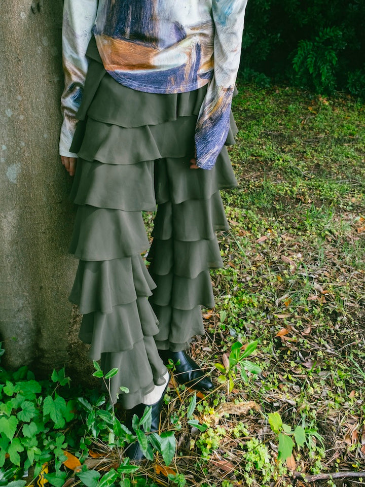 モデル身長：171cm / カラー：Khaki