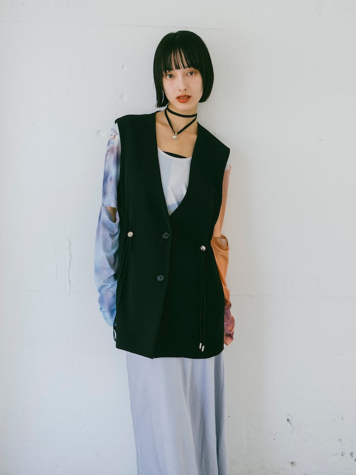 【26ss_EXB】Waist Draw String Vest