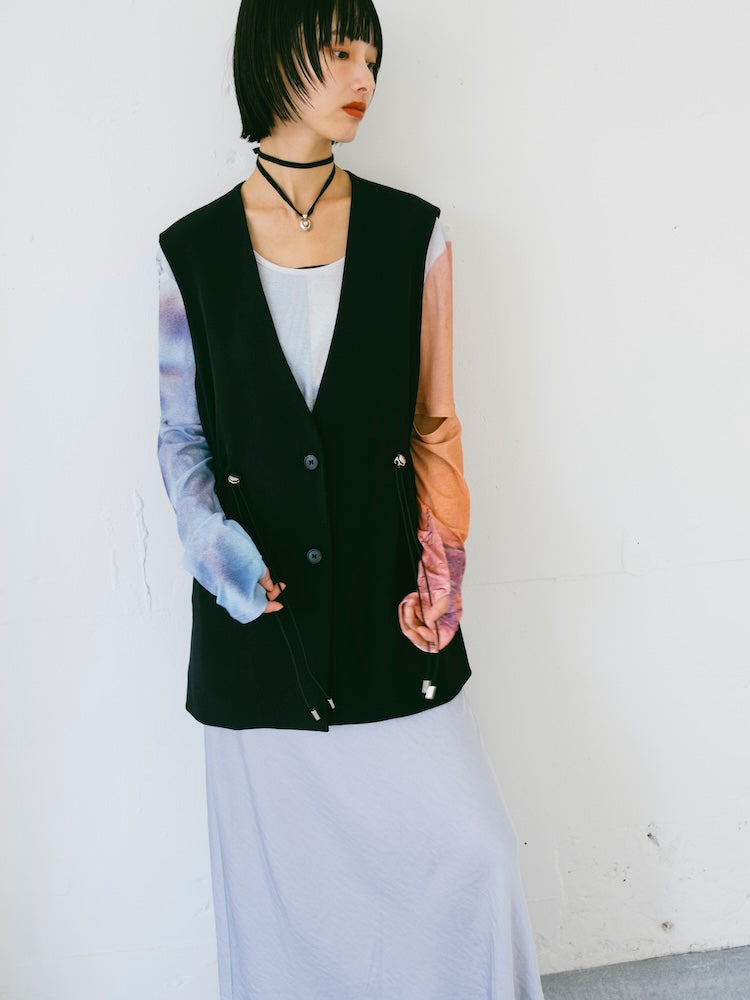 Waist Draw String Vest｜ウエストドローストリングベスト – MARTE