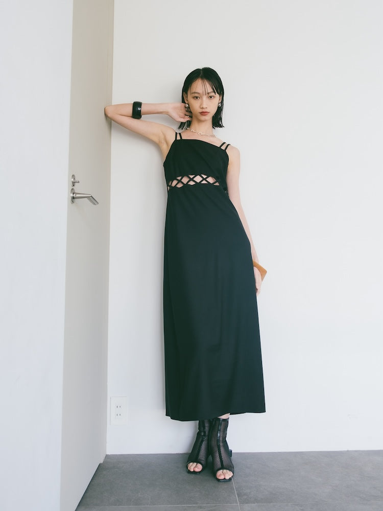 Cutout Design Dress｜ウエスト開きキャミドレス – MARTE