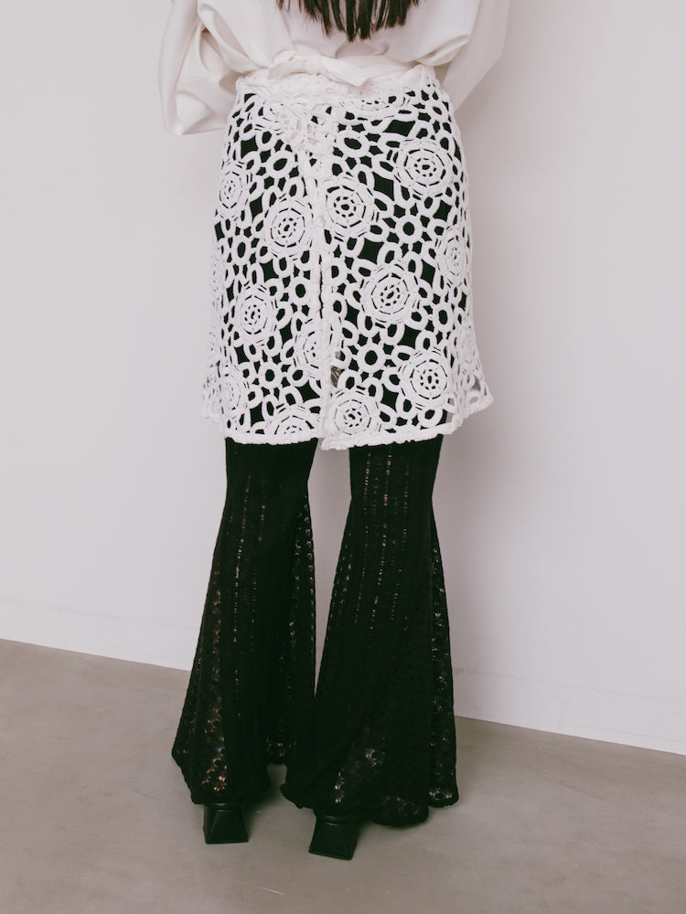 Upcycle Lace Apron / White3