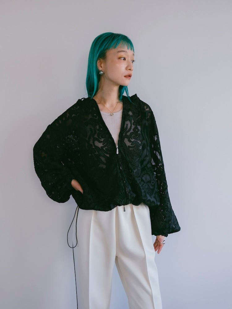 Mystic Flower Lace Hoodie｜ミスティック花柄レースパーカー – MARTE