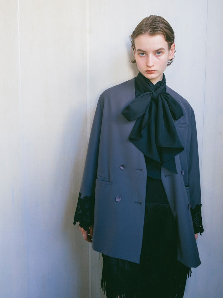 【10月中旬頃 販売予定】Scarf Tie Blouse