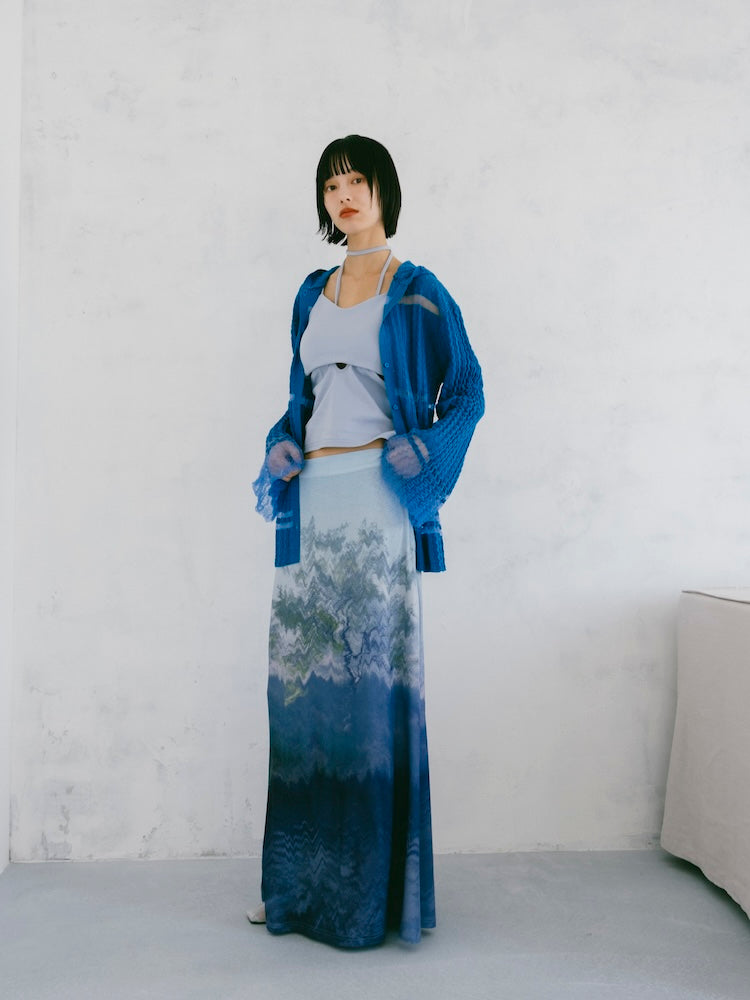 Art Print Skirt Sahara lake 完売品　スカート Art Print Skirt｜アートプリントスカート – MARTE