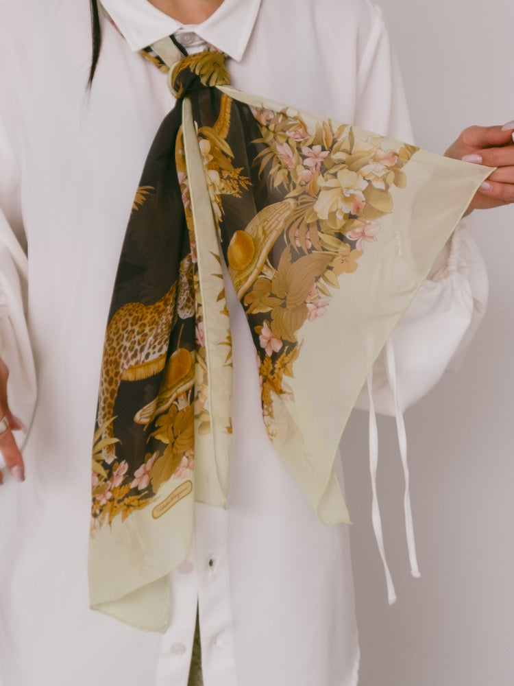 Vintage Scarf / Japonism Art