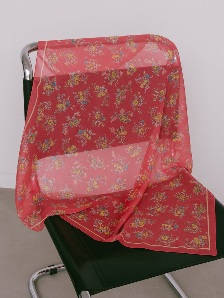 Vintage Scarf / Small Flowers