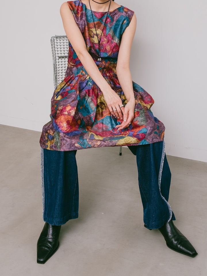 Shantung Art Dress