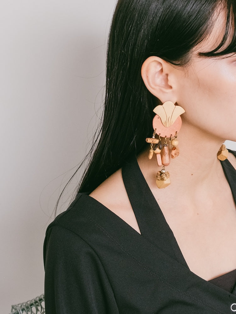 Wood Dangling Pierce
