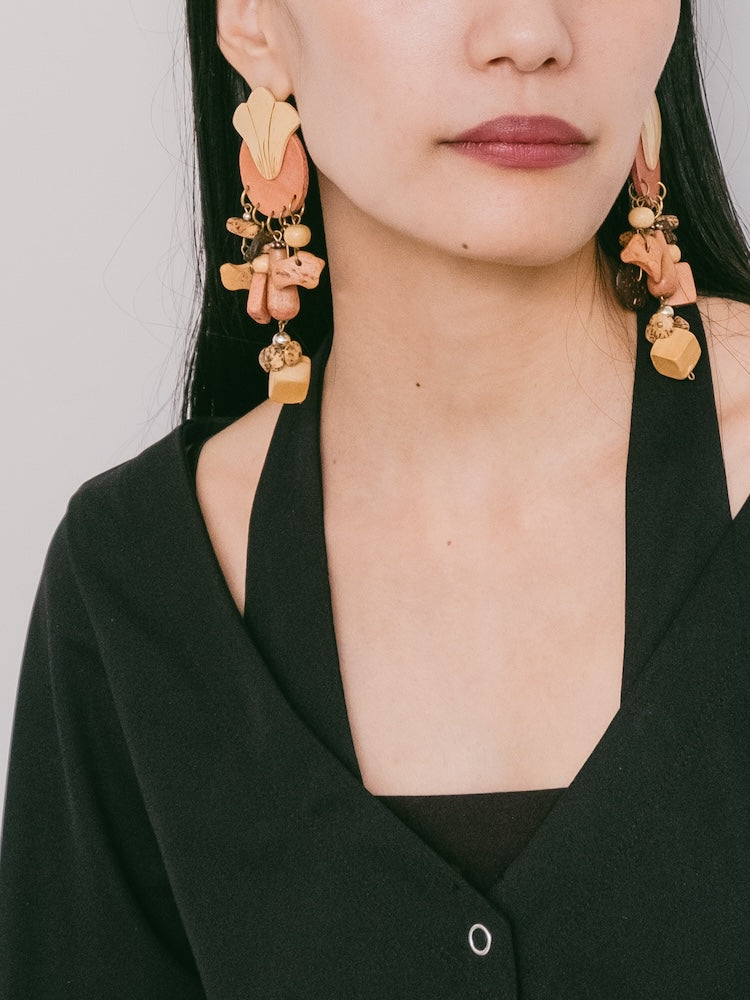 Wood Dangling Pierce