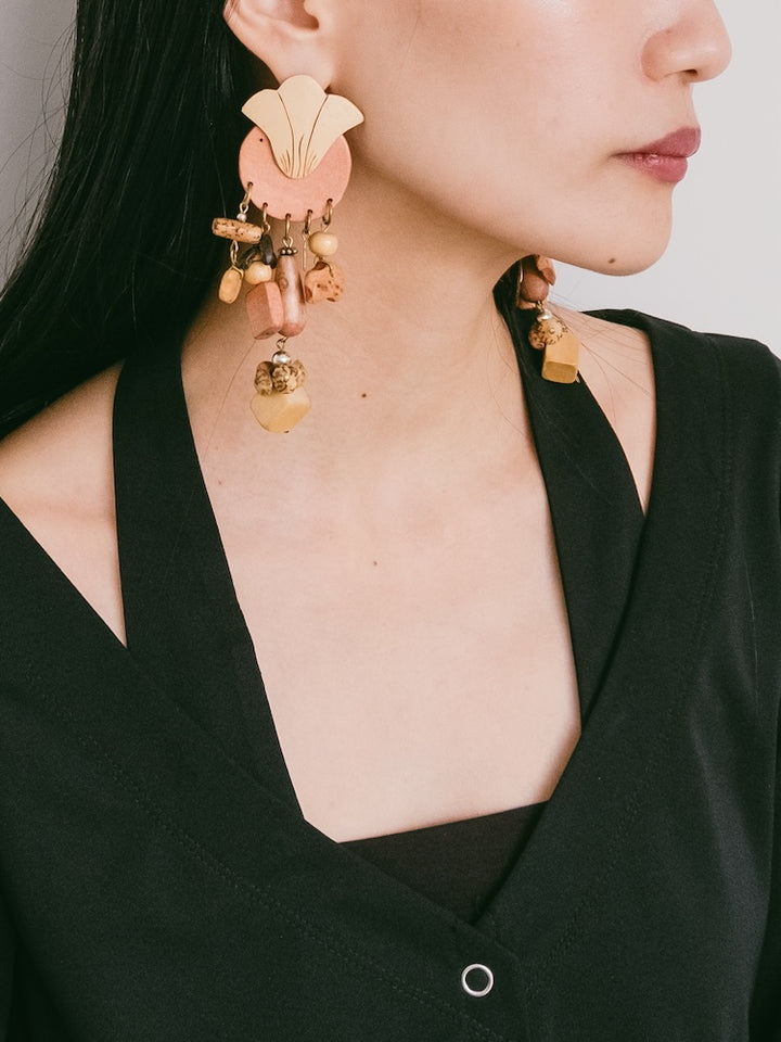 Wood Dangling Pierce