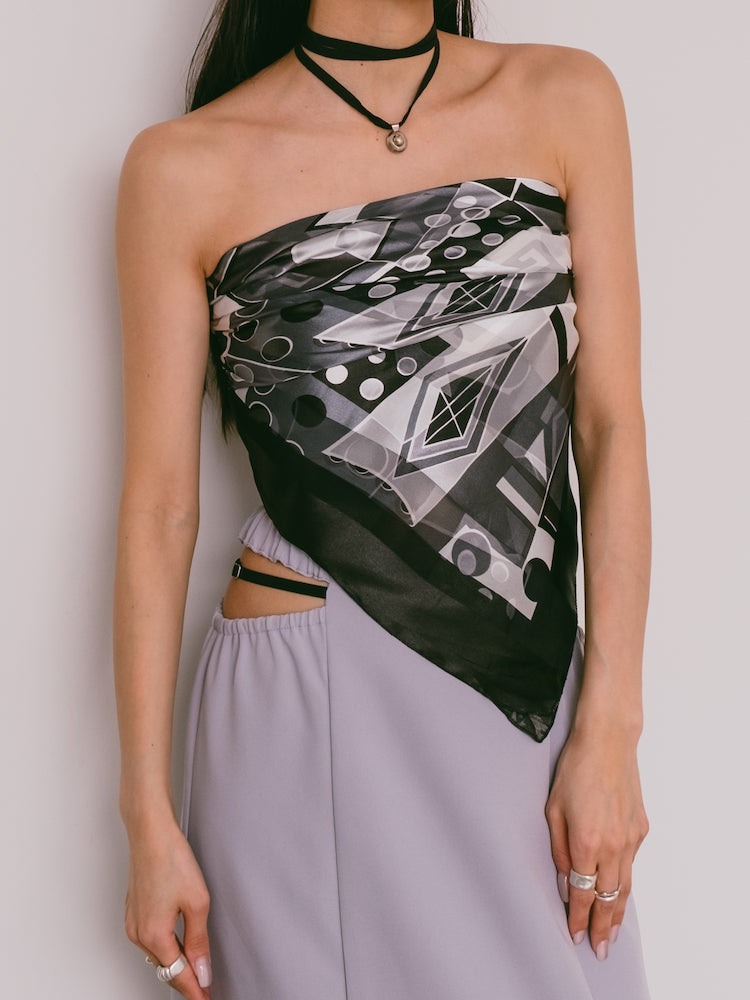 Vintage Scarf / Monochrome