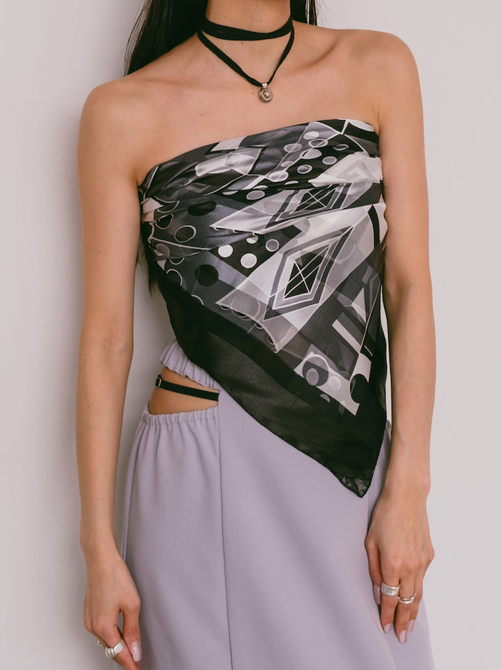 Vintage Scarf / Monochrome