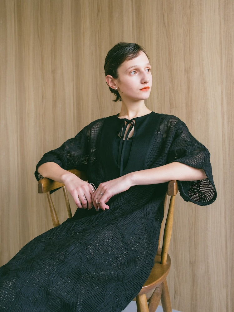 Cord Embroidery Caftan Dress｜コードエンブロイダリーカフタン