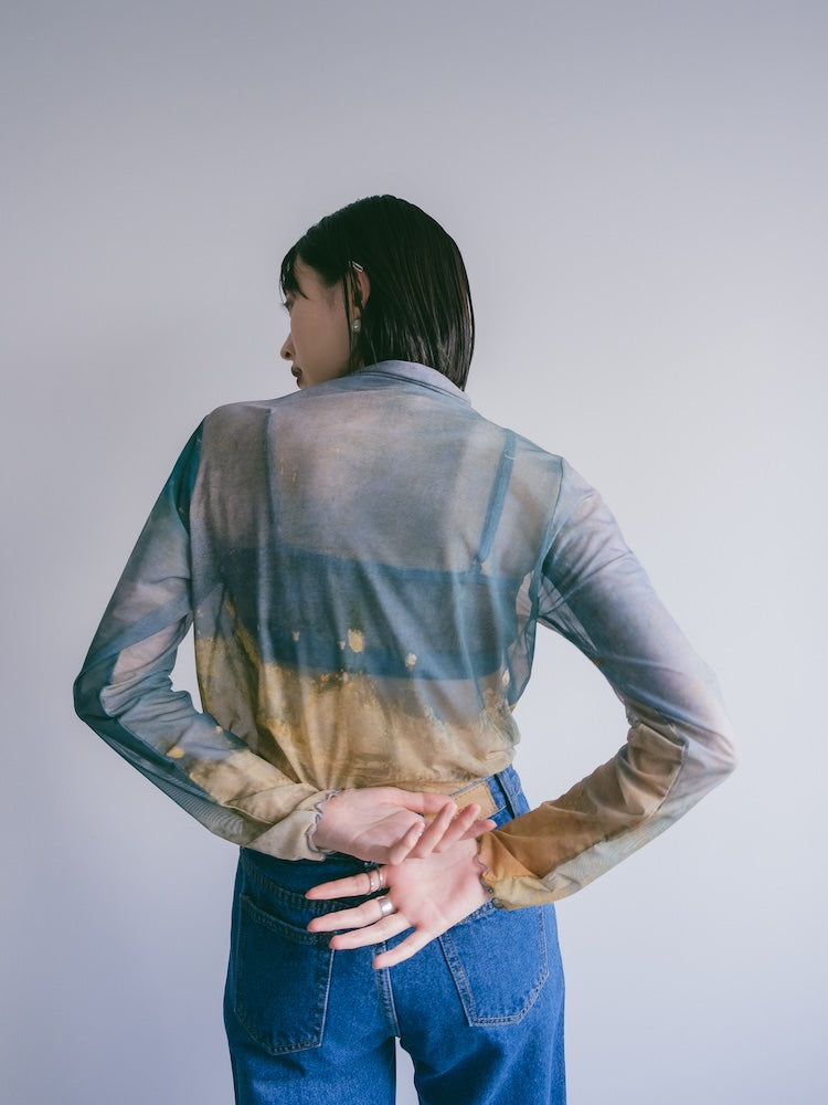 High Neck Sheer Top / 01Burning｜ハイネックシアートップス – MARTE