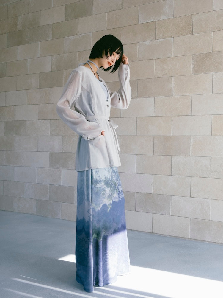 モデル身長：166cm / カラー：LightBlue